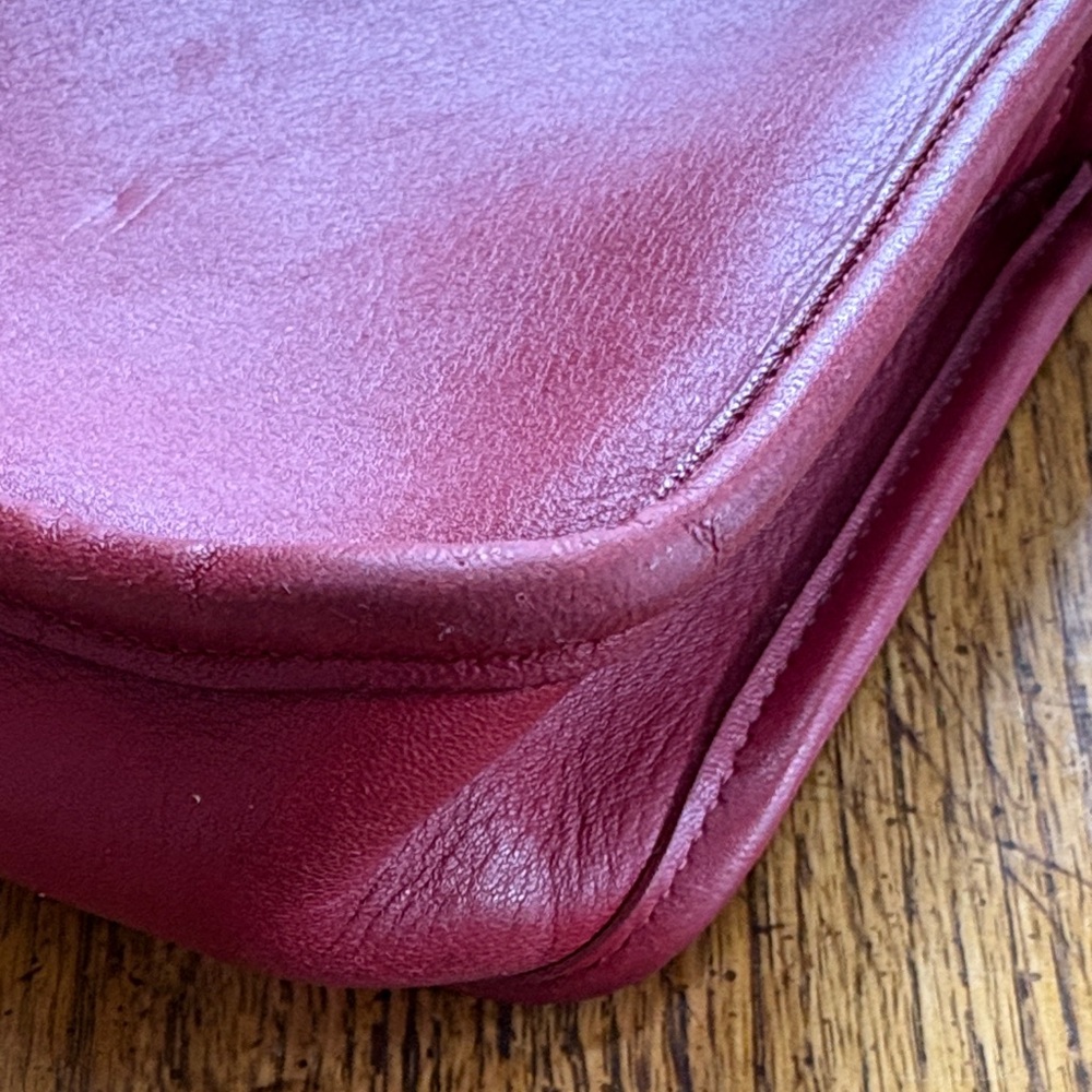 Coach 9455 red Leather purse vintage - Picture 10 of 13